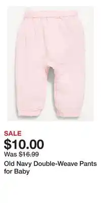 Old Navy Old Navy Double-Weave Pants for Baby offer