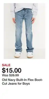 Old Navy Old Navy Built-In Flex Boot-Cut Jeans for Boys offer