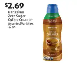Aldi Barissimo Zero Sugar Coffee Creamer offer