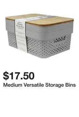 Belk Medium Versatile Storage Bins offer