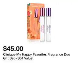Belk Clinique My Happy Favorites Fragrance Duo Gift Set - $64 Value! offer