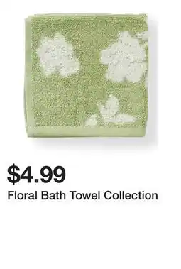Belk Floral Bath Towel Collection offer