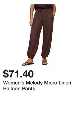 Belk Women's Melody Micro Linen Balloon Pants offer