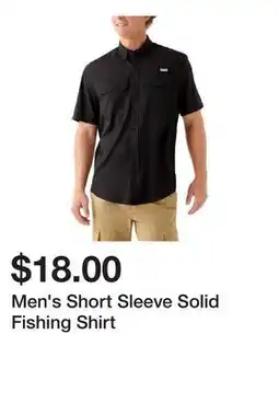 Belk Men's Short Sleeve Solid Fishing Shirt offer