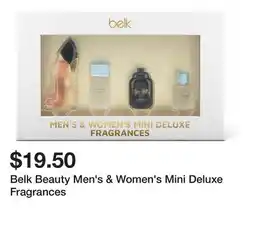 Belk Belk Beauty Men's & Women's Mini Deluxe Fragrances offer