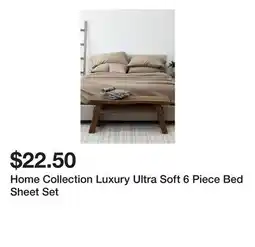 Belk Home Collection Luxury Ultra Soft 6 Piece Bed Sheet Set offer