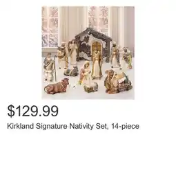 Costco Kirkland Signature Nativity Set, 14-piece offer