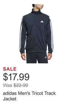Costco adidas Men's Tricot Track Jacket offer