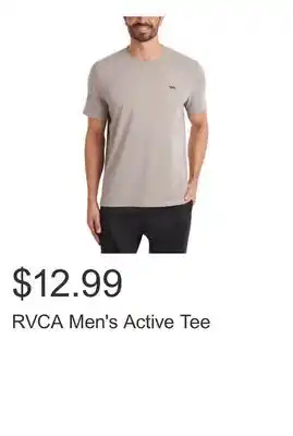 Costco RVCA Men's Active Tee offer