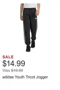 Costco adidas Youth Tricot Jogger offer