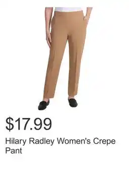 Costco Hilary Radley Women's Crepe Pant offer