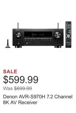 Costco Denon AVR-S970H 7.2 Channel 8K AV Receiver offer