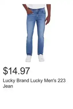 Costco Lucky Brand Lucky Men's 223 Jean offer