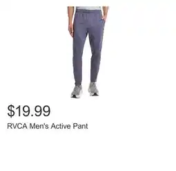 Costco RVCA Men's Active Pant offer