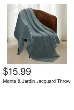 Costco Monte & Jardin Jacquard Throw offer