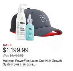 Costco Hairmax PowerFlex Laser Cap Hair Growth System plus Hair Loss Treatments offer