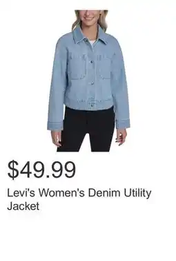 Costco Levi's Women's Denim Utility Jacket offer