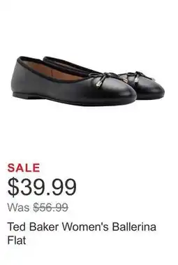 Costco Ted Baker Women's Ballerina Flat offer