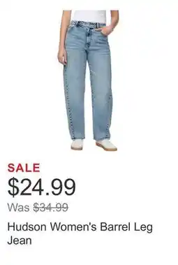 Costco Hudson Women's Barrel Leg Jean offer