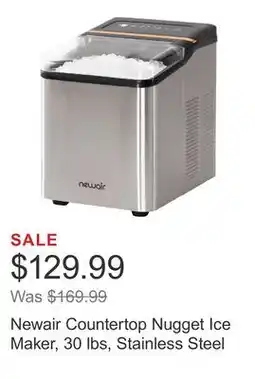 Costco Newair Countertop Nugget Ice Maker, 30 lbs, Stainless Steel offer