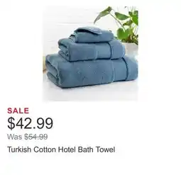 Costco Turkish Cotton Hotel Bath Towel offer