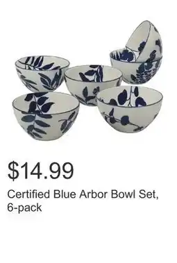 Costco Certified Blue Arbor Bowl Set, 6-pack offer