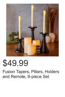 Costco Fusion Tapers, Pillars, Holders and Remote, 9-piece Set offer