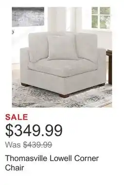 Costco Thomasville Lowell Corner Chair offer