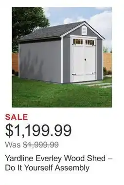Costco Yardline Everley Wood Shed – Do It Yourself Assembly offer