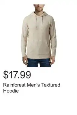 Costco Rainforest Men's Textured Hoodie offer