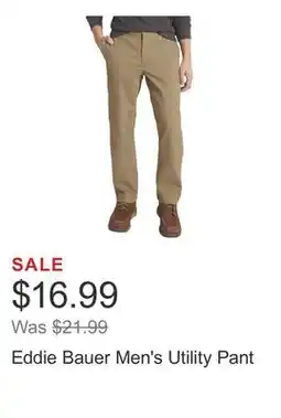 Costco Eddie Bauer Men's Utility Pant offer