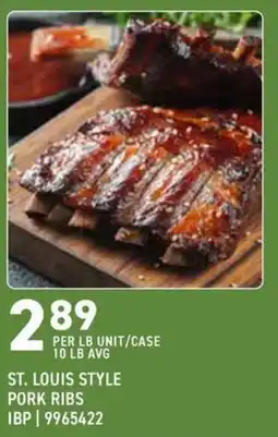 US Foods Chef's Store St. louis style pork ribs offer