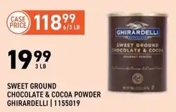 US Foods Chef's Store Ghirardelli sweet ground chocolate & cocoa powder offer