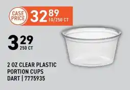 US Foods Chef's Store Dart clear plastic portion cups offer