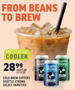 US Foods Chef's Store Seattle Strong Cold Brew Coffees offer