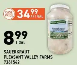 US Foods Chef's Store Sauerkraut Pleasant Valley Farms offer