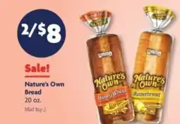 Family Dollar Nature's Own Bread offer