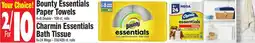 King Kullen Bounty Essentials Paper Towels or Charmin Essentials Bath Tissue offer