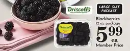 Pavilions Driscoll's Blackberries offer