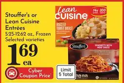 Pavilions Stouffer's or Lean Cuisine Entrées offer