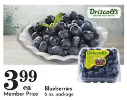 Pavilions Driscoll's Blueberries offer