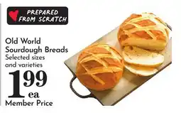 Pavilions Old World Sourdough Breads offer