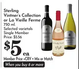 Pavilions Sterling Vintner's Collection or La Vieille Ferme offer