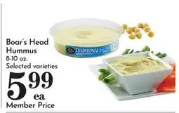 Pavilions Boar's Head Hummus offer