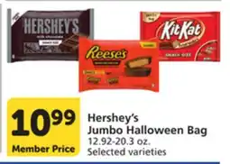 Pavilions Hershey's Jumbo Halloween Bag offer