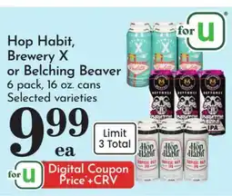 Pavilions Hop Habit, Brewery X or Belching Beaver offer