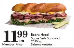 Pavilions Boar's Head Super Sub Sandwich offer