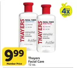 Pavilions Thayers Facial Care offer