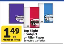 Pavilions Top Flight 3 Subject or Filler Paper offer