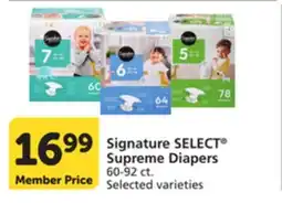 Pavilions Signature SELECT Supreme Diapers offer